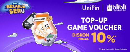 Promo 9.9 Sale Diskon Rp 10.000 UniPin Voucher di Blibli